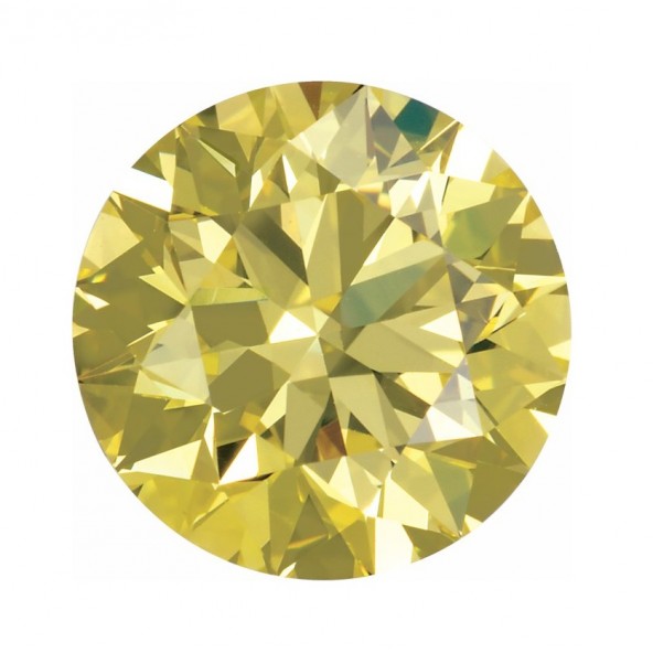 Prírodný diamant canary žltý okrúhly briliant 0,8 mm 0,0025ct Diamantový BIRDY11YL-0,8