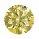 Prírodný diamant canary žltý okrúhly briliant 0,8 mm 0,0025ct