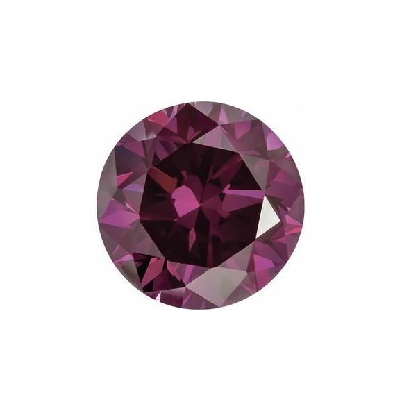 Prírodný diamant purpurový okrúhly briliant 4,3 mm 0,33ct Diamantový BIRDP12FU-4,3