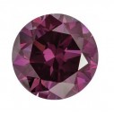 Prírodný diamant purpurový okrúhly briliant 4,3 mm 0,33ct