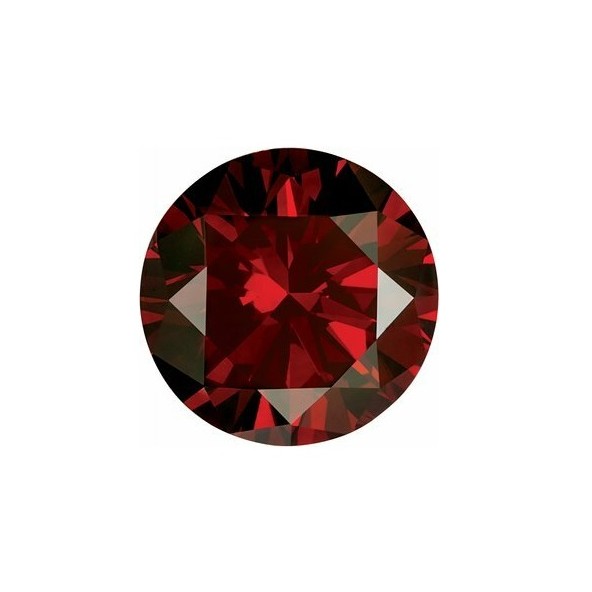 Prírodný diamant červený okrúhly briliant 4,3 mm 0,33ct Diamantový BIRDD12S-4,3