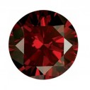 Prírodný diamant červený okrúhly briliant 4,3 mm 0,33ct