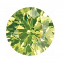 Prírodný diamant apple zelený okrúhly briliant 1,2 mm 0,0075ct