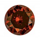 Prírodný diamant burnt oranžová okrúhly briliant 5,2 mm 0,5ct