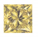 Prírodný diamant žltý štvorec 1,75 x 1,75 mm 0,037ct, Princess cut