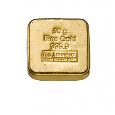 Investicna zlata tehla 50 g liata Heimerle+Meule 81012760 2