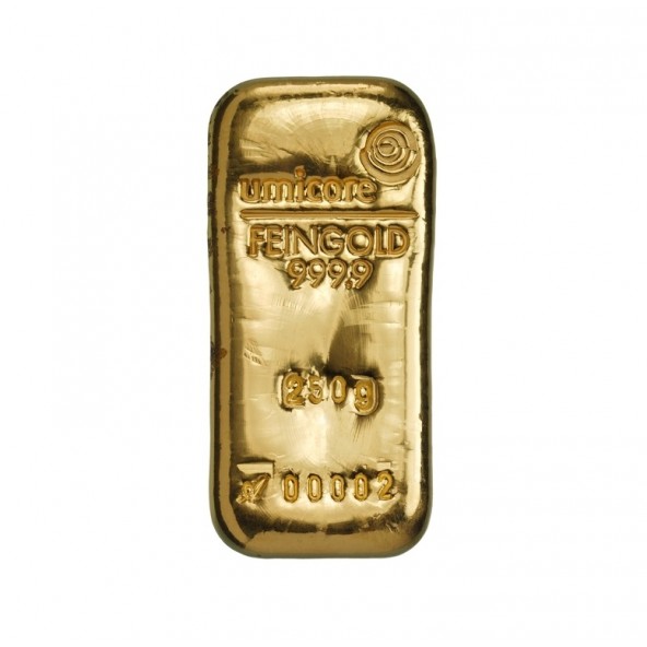 Investičná zlatá tehla 250 g  Umicore 60008