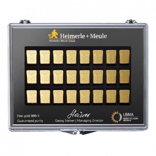 Investicna zlata tehla 50x1 g UnityBars Collection Heimerle+Meule 81016470
