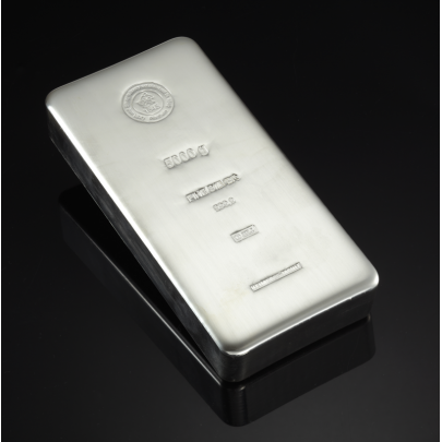 Investičná strieborná tehla 5000 g liata Heimerle+Meule 81014606 2