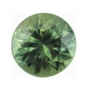 Zafír zelený okrúhly 3,5 mm, AA, Diamantový