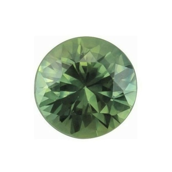 Zafír zelený okrúhly 4 mm, AA, Diamantový ZFRDAAGR-4
