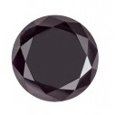 Prírodný diamant čierny okrúhly briliant 1,25 mm 0,0115ct, Fazetovaný