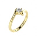 Zlatý zásnubný prsteň Kiara setting