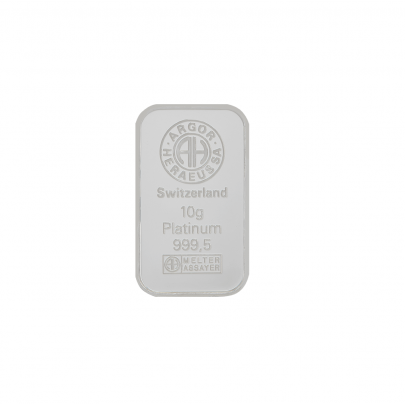 Investičná platinová tehla 10 g razená Argor Heraeus 80253 (2) 2