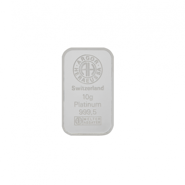Investičná platinová tehla 10 g razená Argor Heraeus 80253