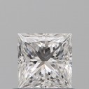 Prírodný diamant princess, VS2, D, 0,5ct, GIA