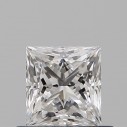 Prírodný diamant princess, VS2, E, 0,5ct, GIA