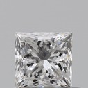 Prírodný diamant princess, SI1, E, 0,5ct, GIA