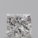 Prírodný diamant princess, SI1, E, 0,5ct, GIA