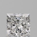 Prírodný diamant princess, SI2, E, 0,5ct, GIA