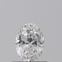 Prírodný diamant oval, SI1, D, 0,5ct, GIA
