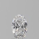 Prírodný diamant oval, SI1, D, 0,5ct, GIA