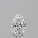 Prírodný diamant oval, SI1, D, 0,5ct, GIA
