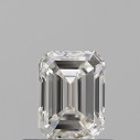Prírodný diamant emerald, VS1, H, 0,5ct, GIA