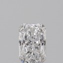 Prírodný diamant radiant, SI1, D, 0,5ct, GIA