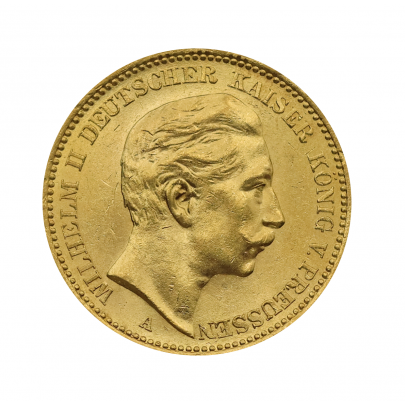 Investičná zlatá minca 7,17 g pruská 20 mark
