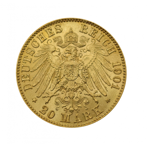 Investičná zlatá minca 7,17 g pruská 20 mark 2