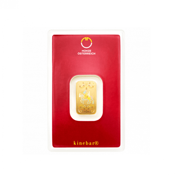 Investičná zlatá tehla 5 g razená Kinegram Münze Österreich 86100005 (3)