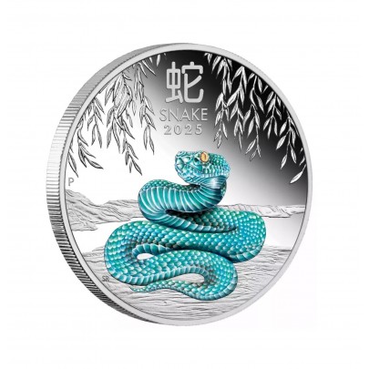 Investičná strieborná minca 1 oz 1 AUD Snake 2025 Colour 02202541