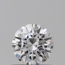 Prírodný diamant okrúhly briliant, SI1, F, 0,5ct, GIA