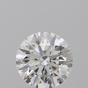 Prírodný diamant okrúhly briliant, SI1, F, 0,5ct, GIA