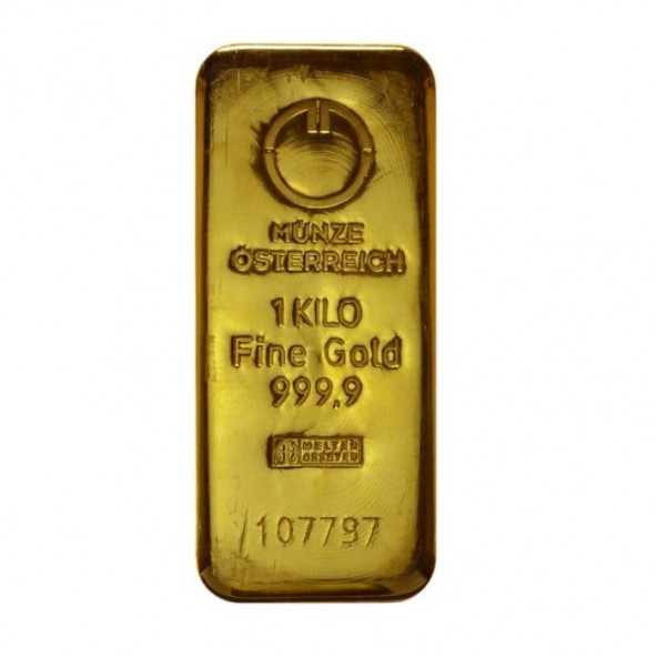 Investičná zlatá tehla 1000 g liata Münze Österreich 86101000