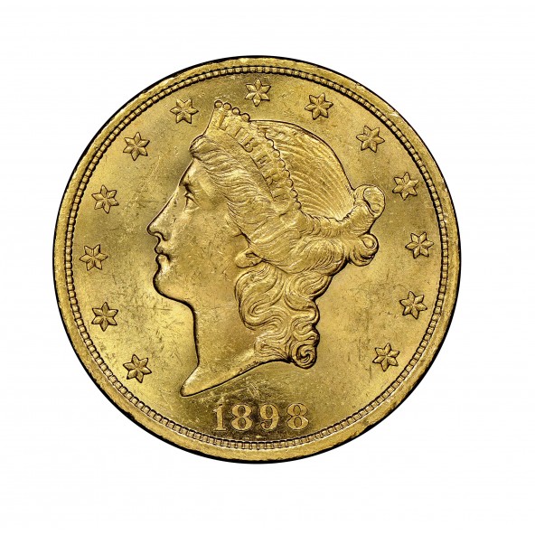 Investičná zlatá minca 30,09 g 20 dolars American 1895 01000003-95