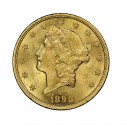 Investičná zlatá minca 30,09 g 20 dolars American 1895