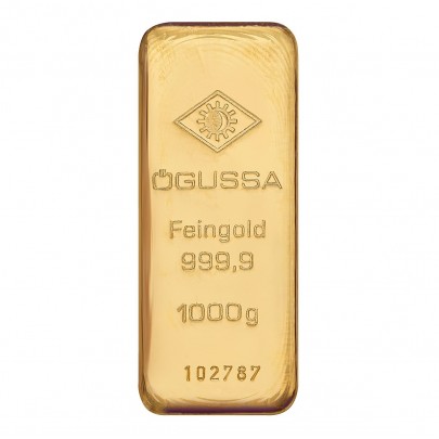 Investičná zlatá tehla 1000 g liata Ögussa1000BGV1000OG