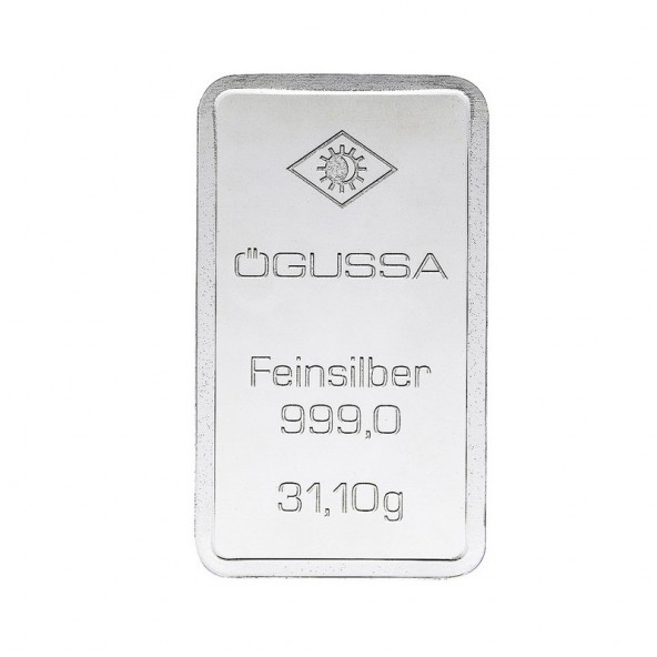Investičná strieborná tehla 1 oz razená Ögussa 2000BPV0031OG