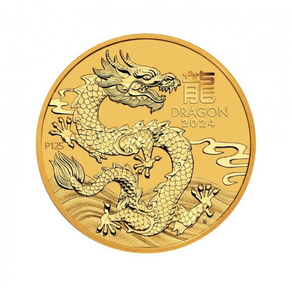 Investičná zlatá minca 12 oz 50 AUD Dragon 2024 02102412