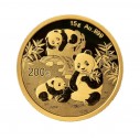 Investičná zlatá minca 15 g Panda 200 CNY New