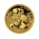 Investičná zlatá minca 3 g Panda 50 CNY New