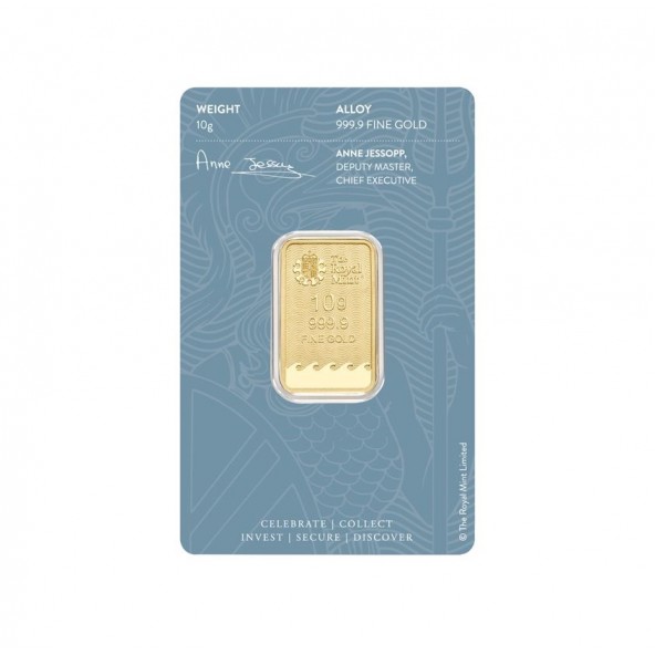 Investičná zlatá tehla 10 g razená Britania 86190010