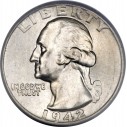 Investičná strieborná minca 5,62 g Quarter dollar Washington Liberty