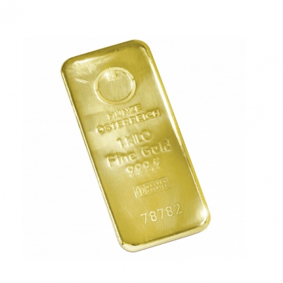 Investičná zlatá tehla 1000 g liata Münze Österreich 86101000 2