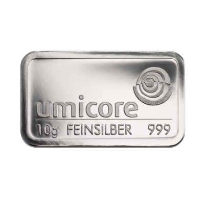 Investičná tehla striebro 10 g  Umicore 60101 2