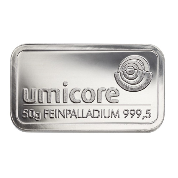 Investičná tehla palladium 50 g  Umicore 60303