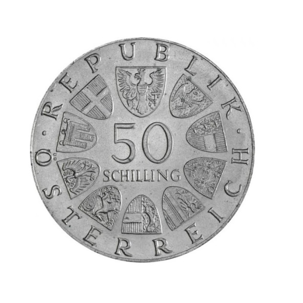Investičná strieborná minca 12,8 g  Österreich 50 Schilling II. 01202017