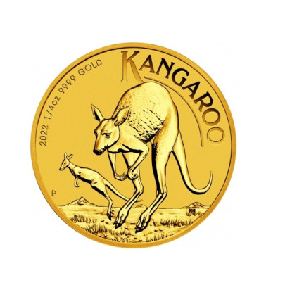 Investičná zlatá minca 1-4 oz Kangaroo 25 Dollars 02102203-22 2
